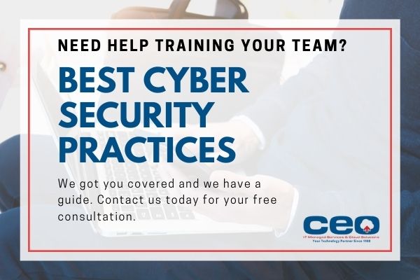 Infograph and image for cyber security training